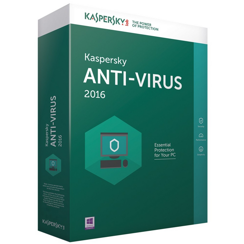 KASPERSKY ANTI-VIRUS 2016 (1 USER)