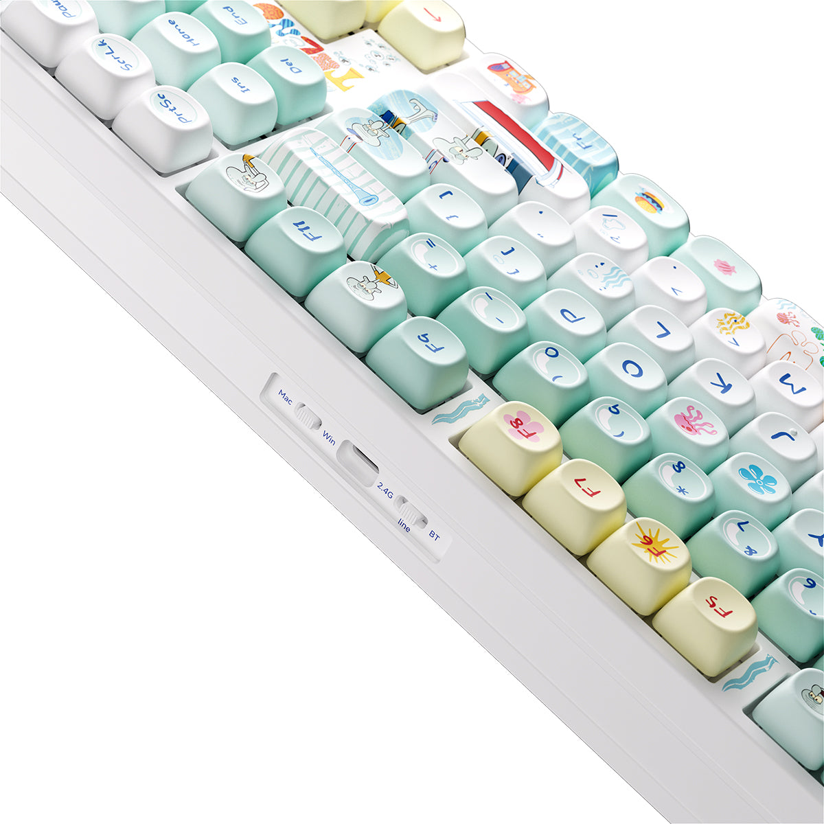 Akko Squidward Tentacles 5108 V5 Multi-Mode RGB Mechanical Keyboard (Akko V3 Piano Pro)