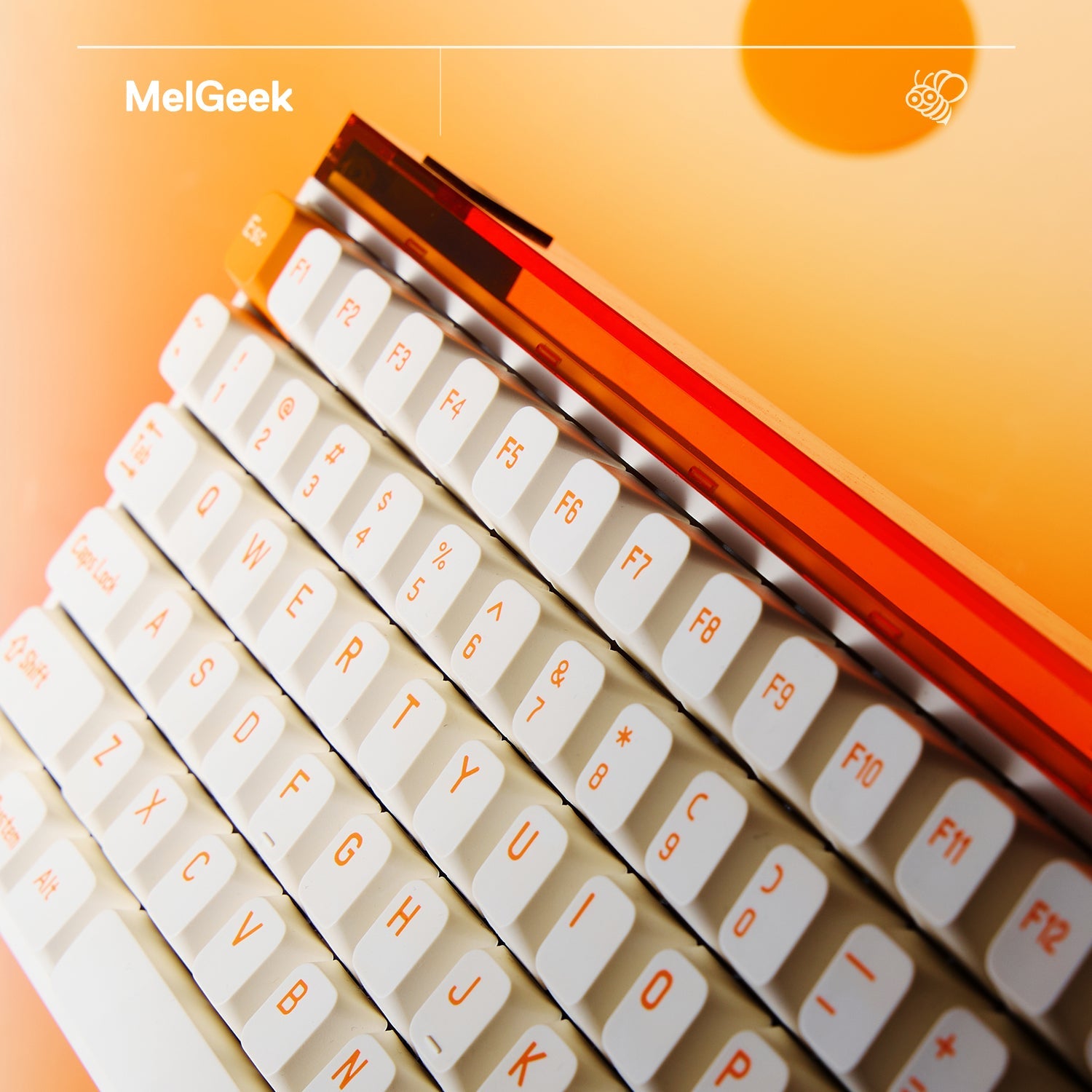 MelGeek MADE84 Pro DIY Magnetic Gaming Keyboard Linear Switch (Orange) (MADE84P-OL-0204)