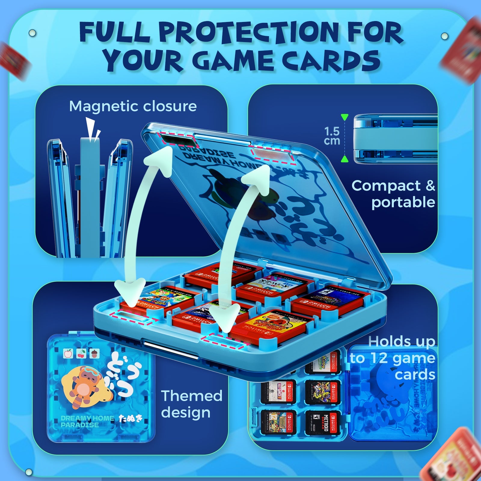 IINE Game Card Case NS / NS2 (Dreamy Home Paradise) (L1266)