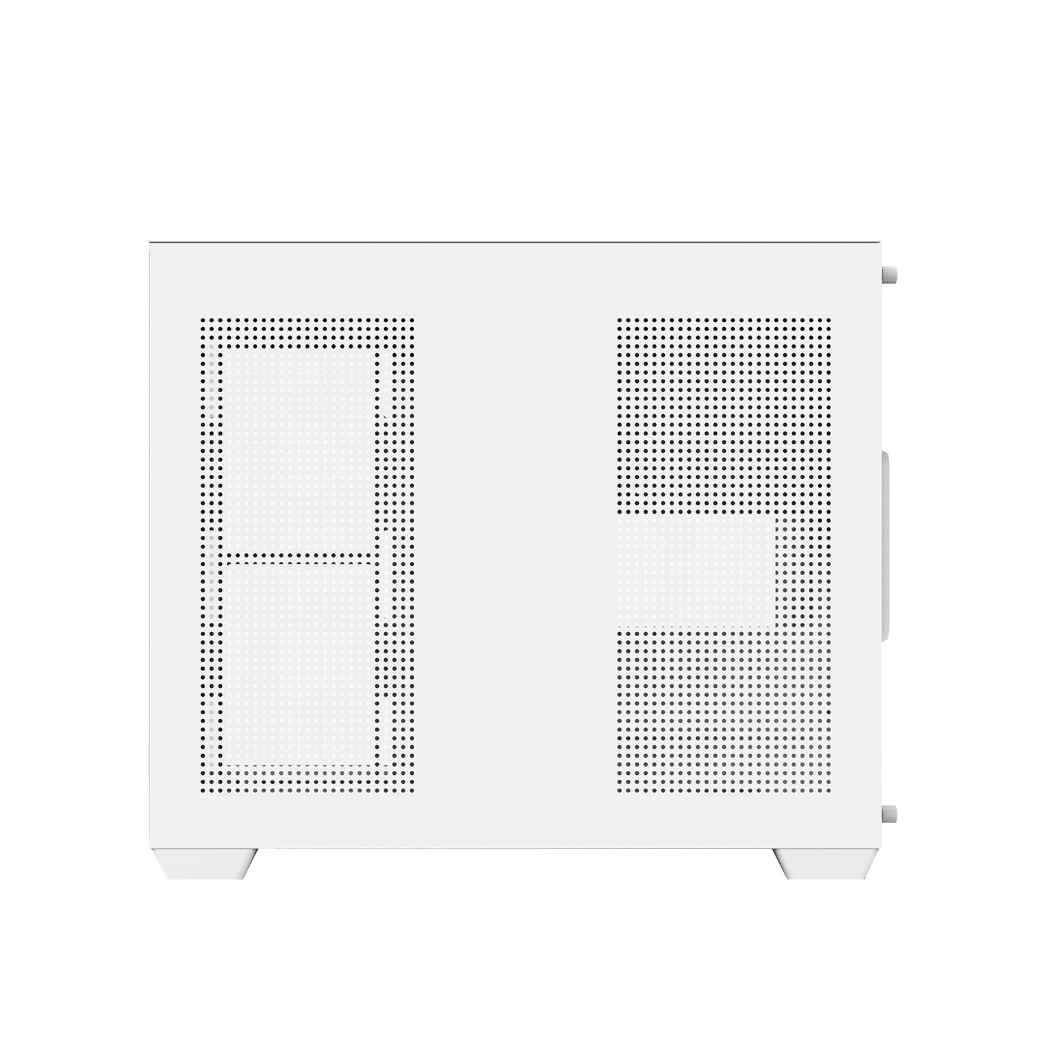 DarkFlash C285MP Exquisite M-ATX PC Case Tempered Glass Panoramic Side Transparent (White)