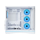 Sama V62S Mid-Tower Curved Panoramic TG Panel PC Case with 4x Pre-Installed ARGB Infinity Fans