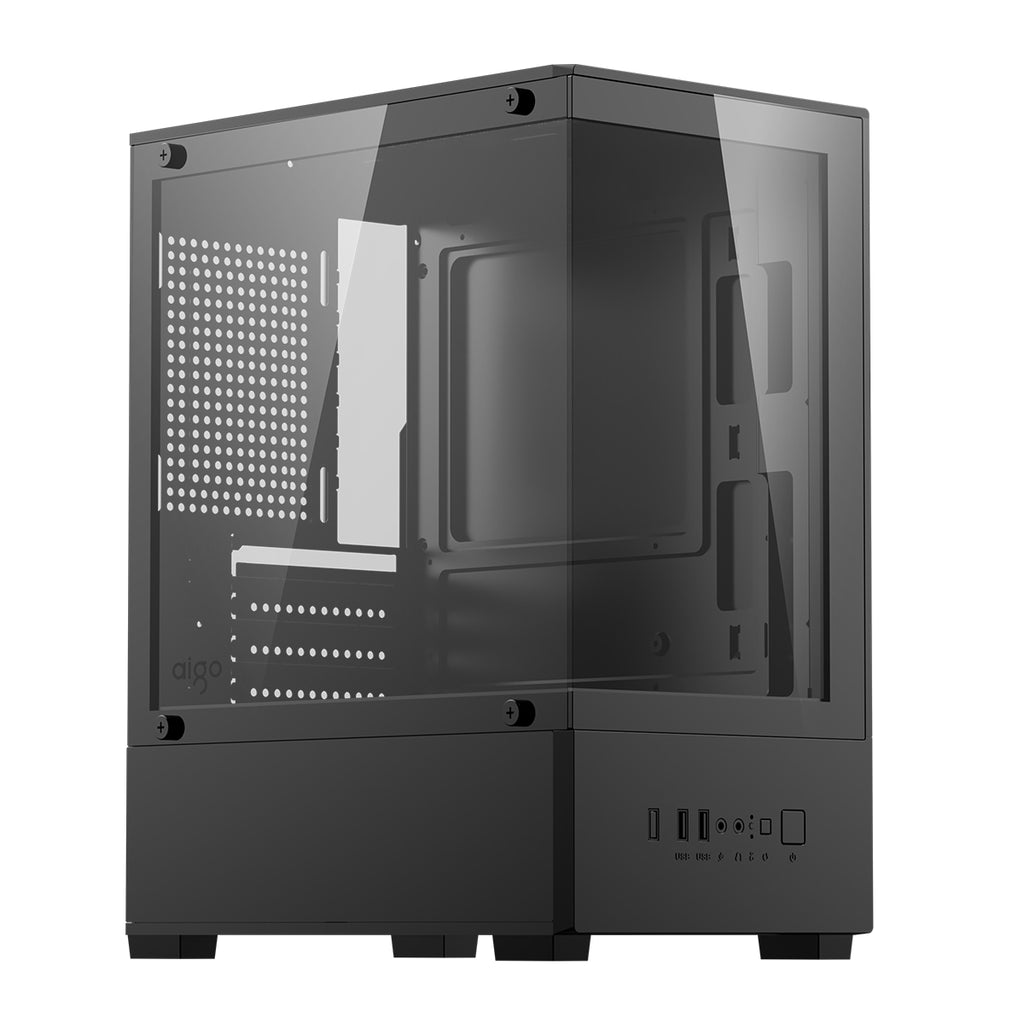 Aigo C196M Standard M-ATX Chassis Tempered Glass Side Panel