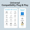Vention 5-in-1 USB 3.0 Hub - USB-A to USB 3.0 x 4 + Micro-B - 0.15M (CHLBB)