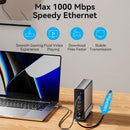 Vention 15-in-1 USB-C MST Docking Station - USB-C to DP + HDMI x 2 + USB 3.2 Gen2 Type-C + USB 3.2 Gen2 Type-A x 2 + USB 3.2 Gen1 Type-C + USB 3.0 + USB 2.0 x 2 + RJ45 + SD + TF + 3.5mm TRRS + PD (TPUH0)
