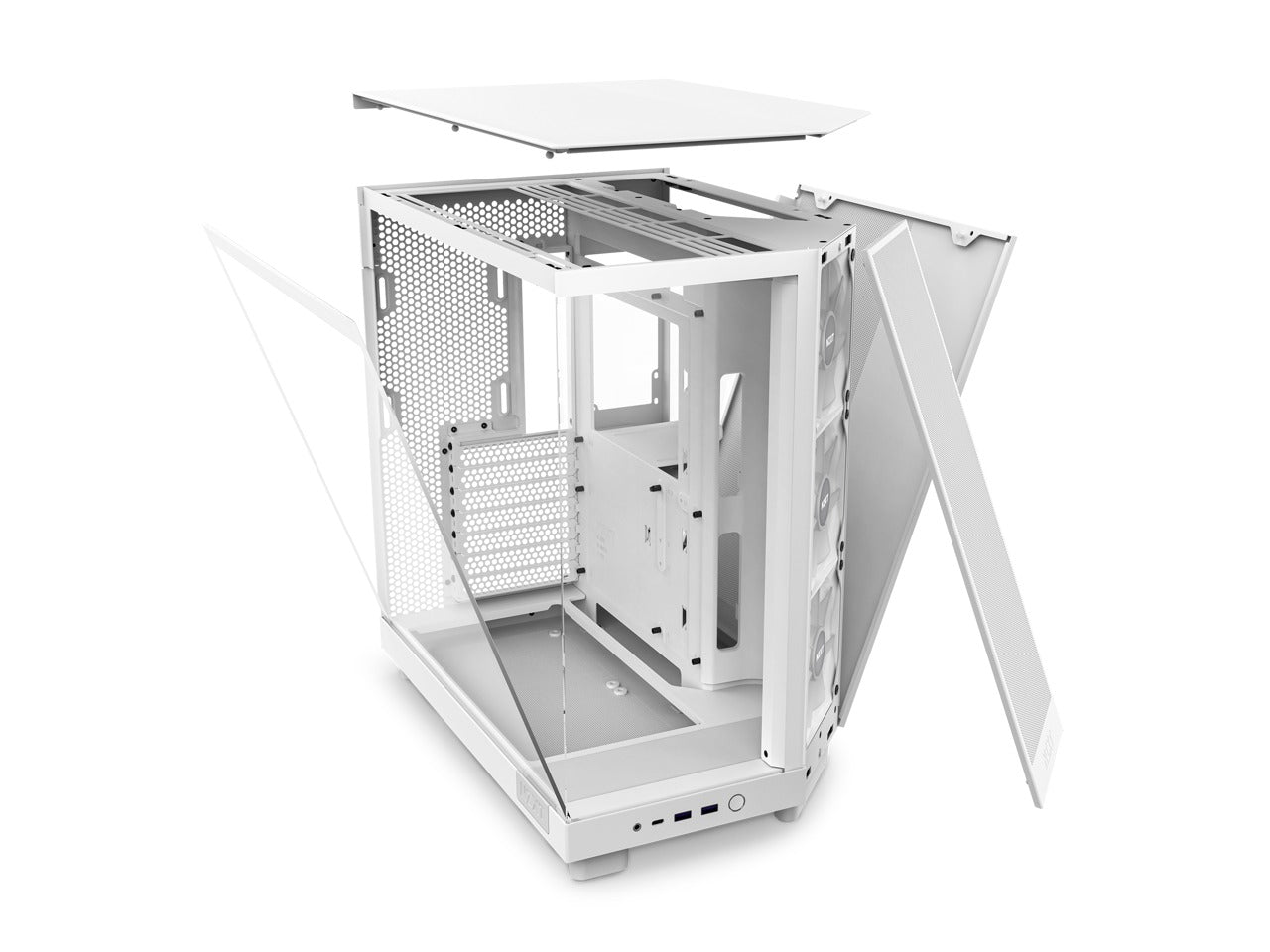 NZXT H6 Flow RGB Compact Dual-Chamber ATX Mid-Tower Airflow Case With RGB Fans