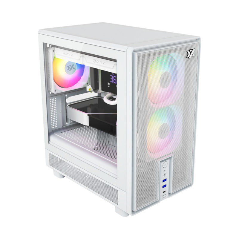 XYZ Airone 100 X Mesh ATX PC Case with 6 Pre-installed 120mm ARGB Fans