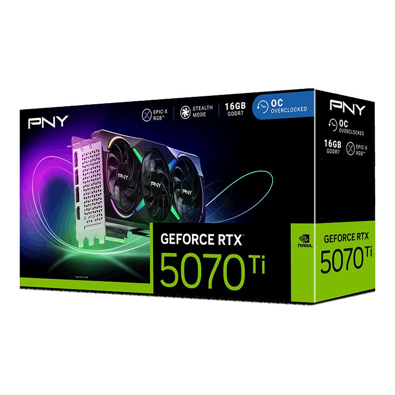 PNY GeForce RTX 5070 TI Epic-X RGB 16GB GDDR7 Graphics Card