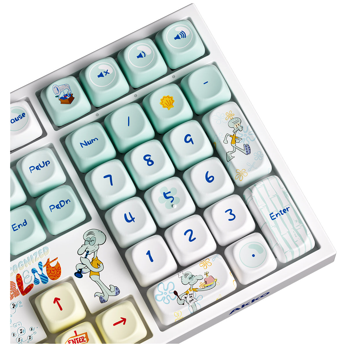 Akko Squidward Tentacles 5108 V5 Multi-Mode RGB Mechanical Keyboard (Akko V3 Piano Pro)