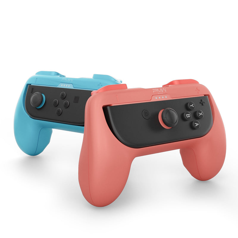 PMW Controller Grips for Nintendo Switch 2 / Nintendo Switch (Blue/Orange) (L1144)
