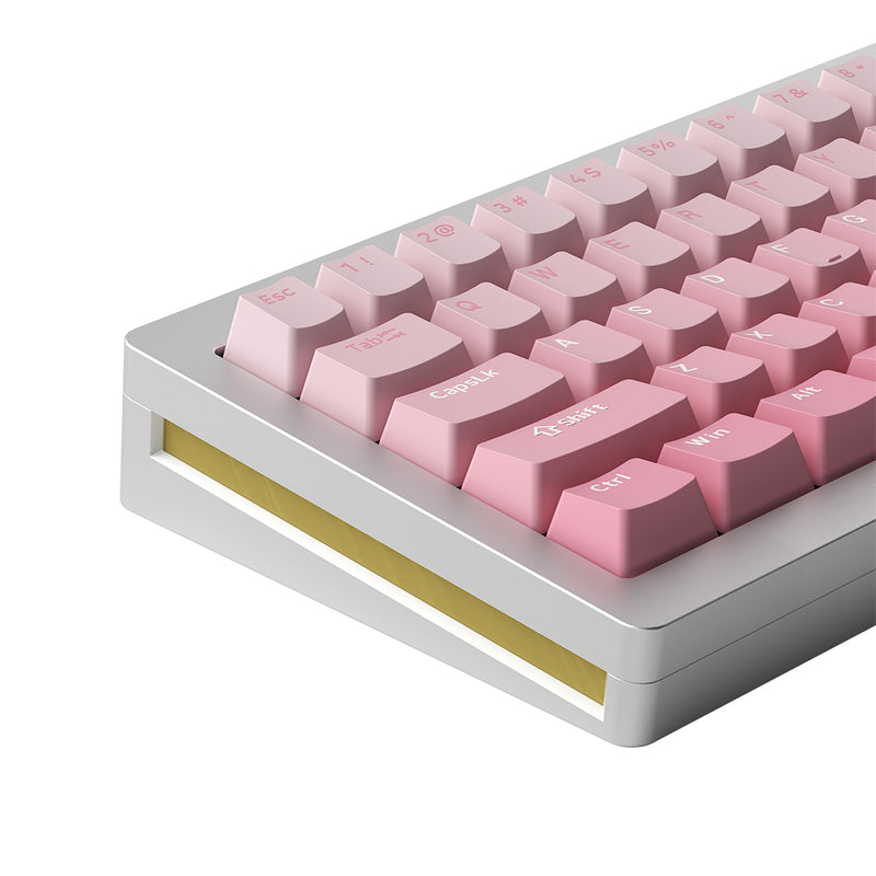 MonsGeek M7W DIY Kit Aluminum Case Multi-Mode RGB Mechanical Keyboard (Akko V3 Cream Yellow Pro)