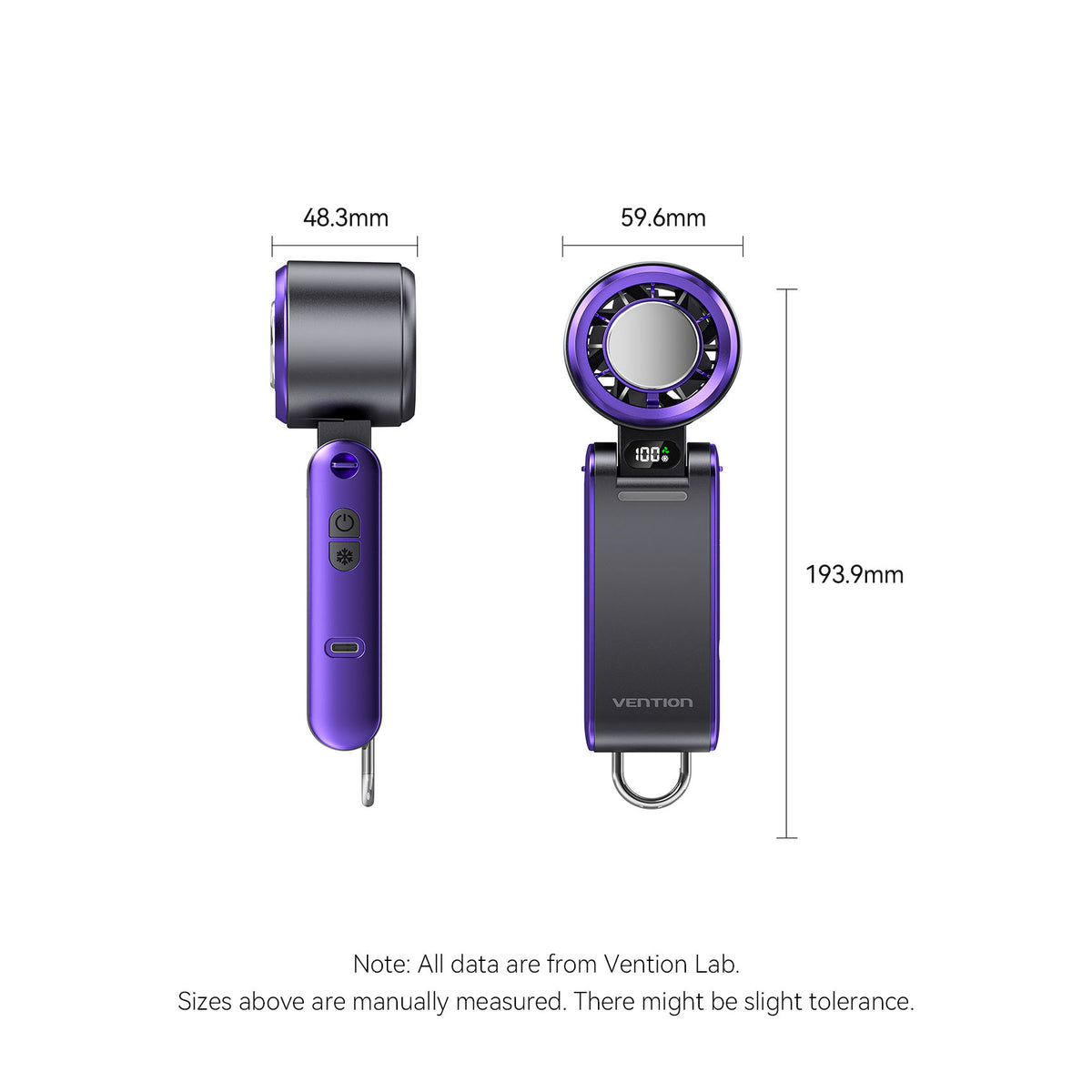 Vention Handheld Foldable High-Speed Cooling Fan