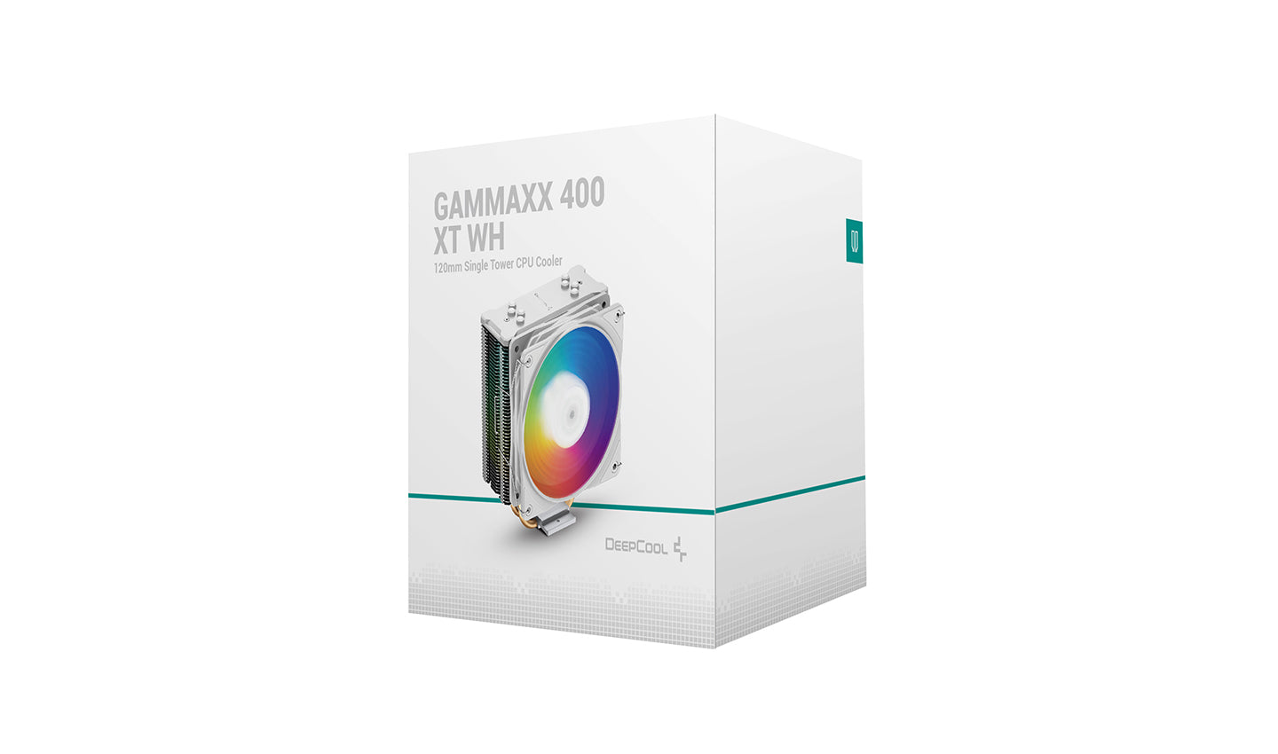 Deepcool Gammaxx 400 XT WH 120MM Single Tower CPU Cooler (White)