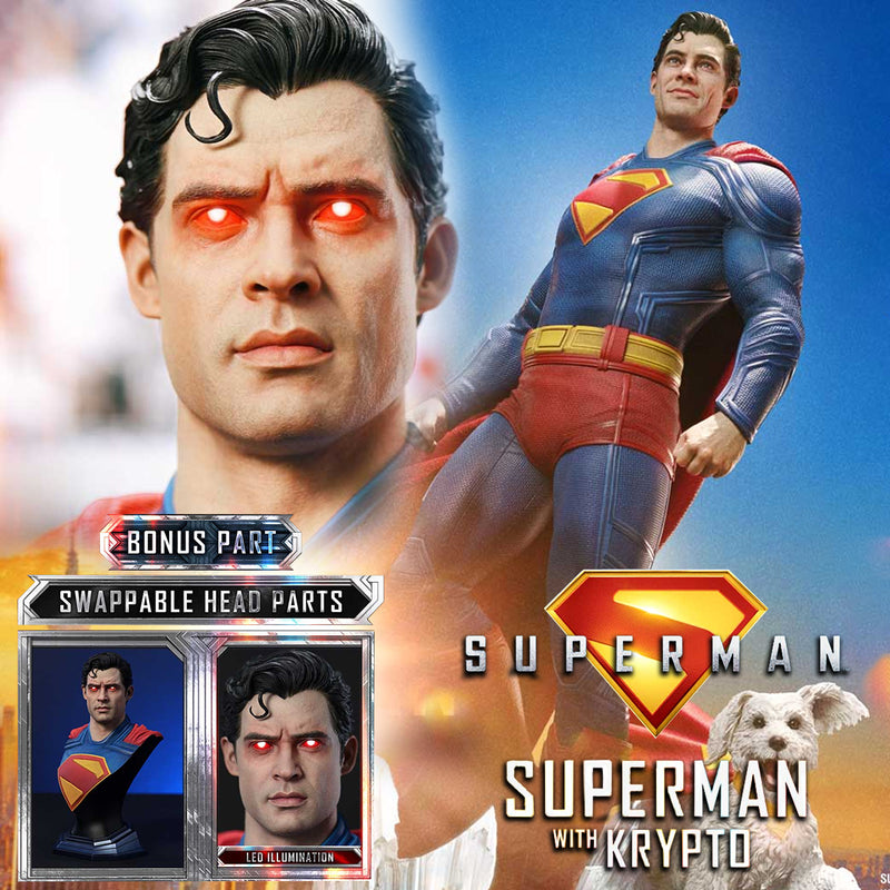Real Elite Masterline Superman (2025 Film) Superman with Krypto