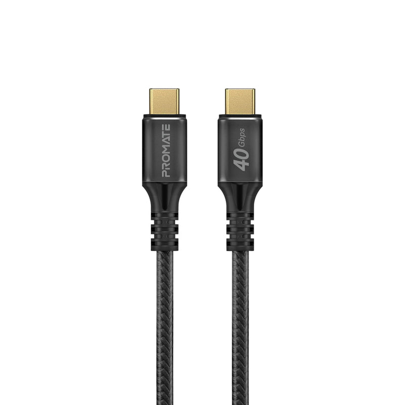 Promate PowerBolt240-1M 240W 40Gbps Thunderbolt 3 100cm Super Speed Fast Charging USB-C Cable