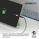 Promate PowerBolt240-1M 240W 40Gbps Thunderbolt 3 100cm Super Speed Fast Charging USB-C Cable