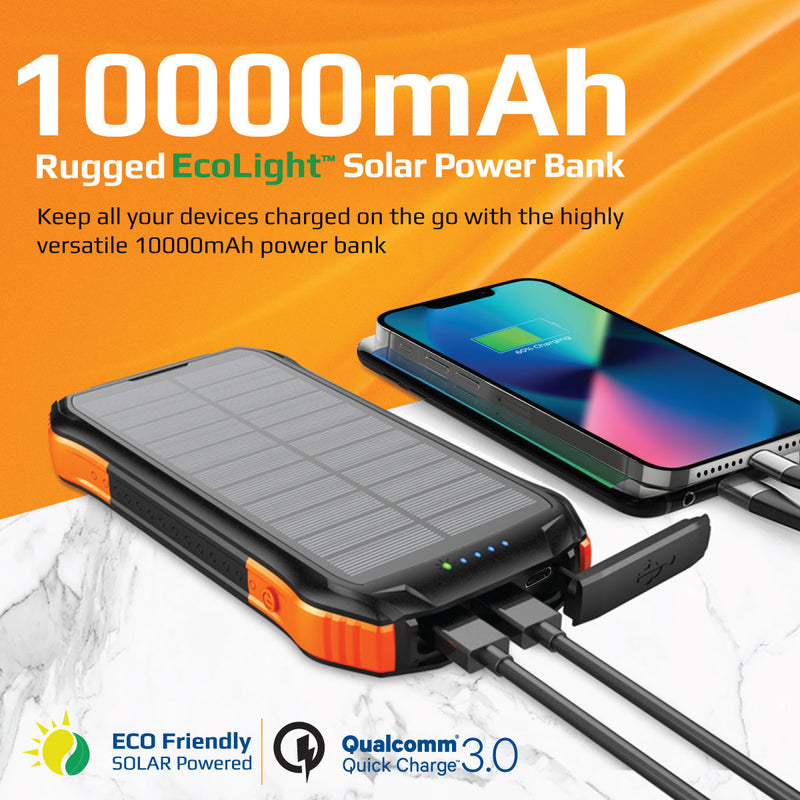 Powerbank Solar Panel Smartphone High Capacity 30000mAh Portable