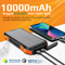 Promate SolarTank-10PDQI 10000mAH 20W Wireless Charging Rugged Ecolight Solar 5-in-1 Power Bank