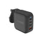 Promate GaNPort4-100PD 100W Power Delivery GaNFast Charger with Quick Charge 3.0 (Black)