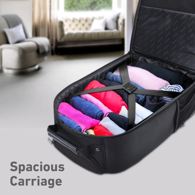 Promate Mogul-TR 2-in-1 Secure Storage Water Resistant Trolley Bag for 16" Laptop With Multiple Large Compartments