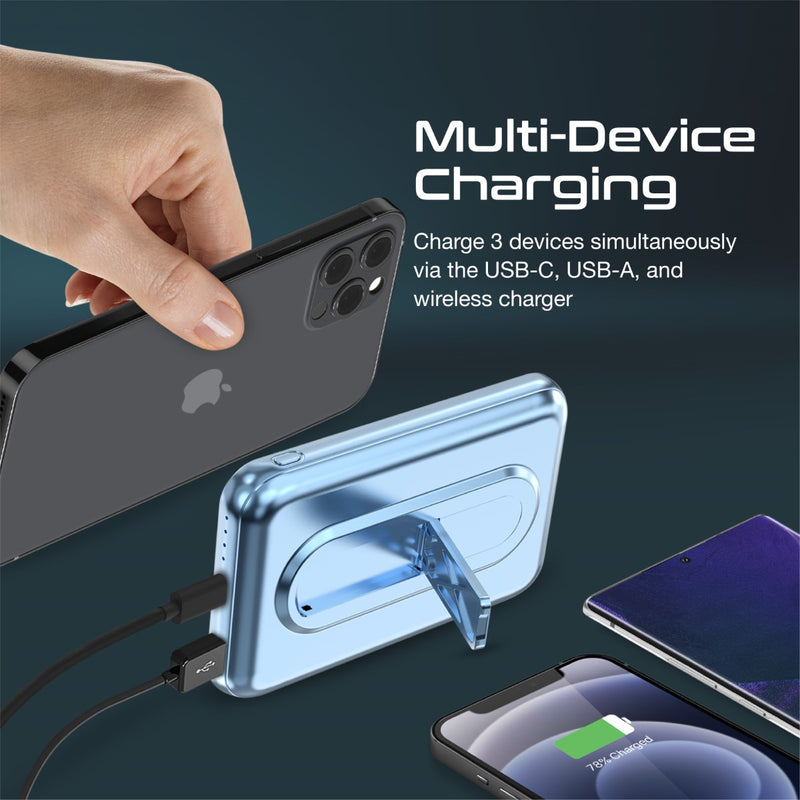 Promate Powermag-10Pro 10000MAH Super Charge Magsafe 15W Wireless Charging Power Bank