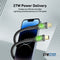 Promate Transline-Ci 27Watts Power Delivery USB-C to Lightning Cable Transparent Shells (Black)