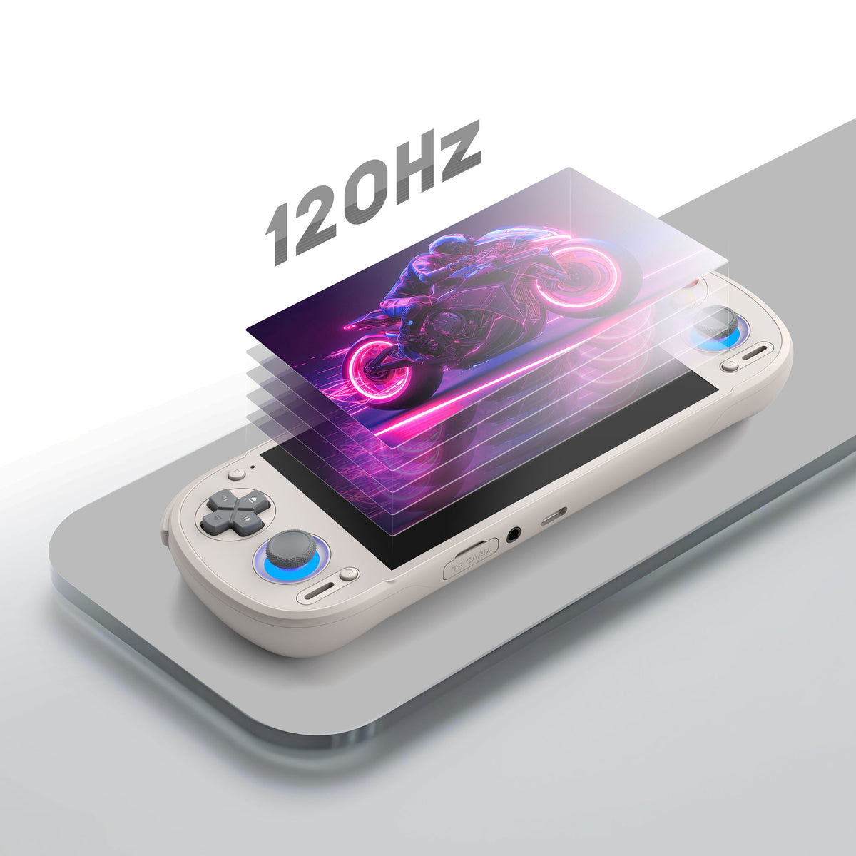 Retroid Pocket 6 Snapdragon 8 Gen 2 5.5" AMOLED (1080x1920) 120Hz 8GB + 128GB Stick Top Android Handheld Gaming System (16Bit)