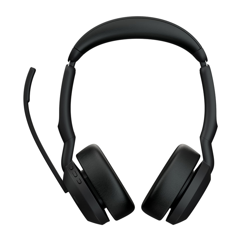 Jabra Evolve2 55 Bluetooth On-Ear Active Noise Cancelling Headset - Microsoft Teams Certified