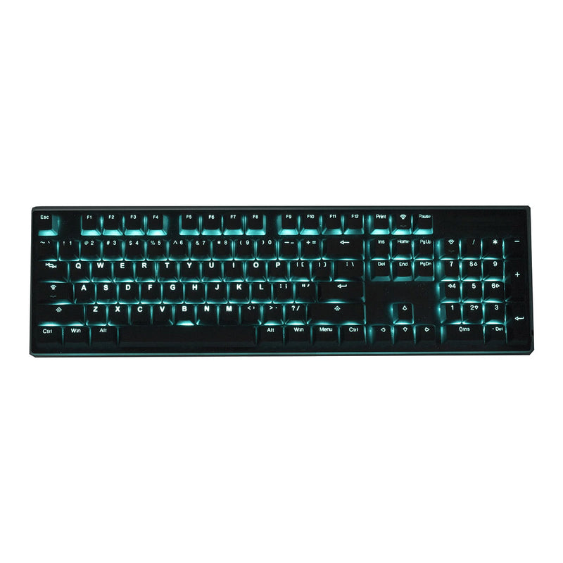 TAIHAO DOUBLE SHOT PBT BACKLIT KEYCAPS SET FOR CHERRY MX SWITCH (114-KEYS) (BLACK) (C22BK101) - DataBlitz