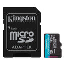 Kingston Canvas Go! Plus UHS-I U3 V30 A2 170MB/s Read MicroSD Memory Card with SD Adapter