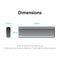 Vention M.2 NVMe & SATA SSD Enclosure (USB 3.2 Gen 2-C) with Heat Sink