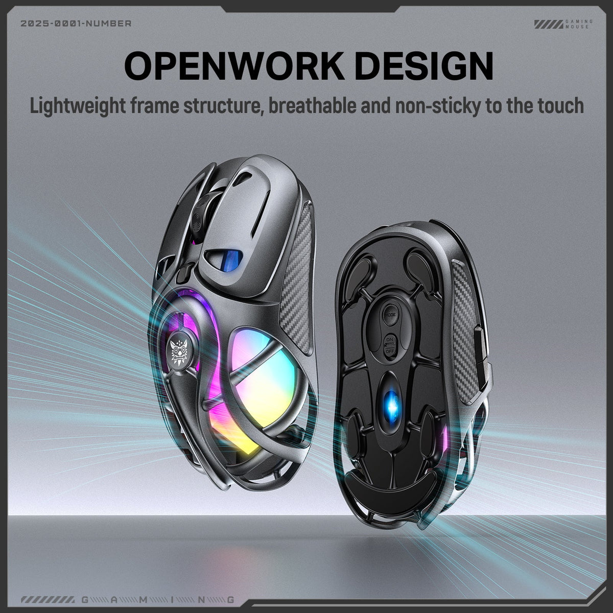 Onikuma DM02 Tri-Mode RGB Wireless Gaming Mouse | DataBlitz