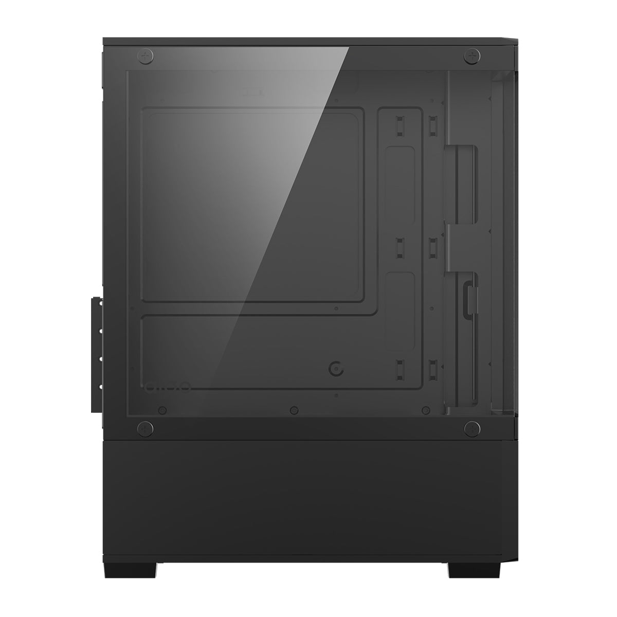 Aigo C196M Standard M-ATX Chassis Tempered Glass Side Panel with 3xCL12 Fans PC Case