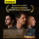 Baseus Bowie MA20 Noise-Cancellation True Wireless Earphone (Cluster Black) (A00054600113-00)
