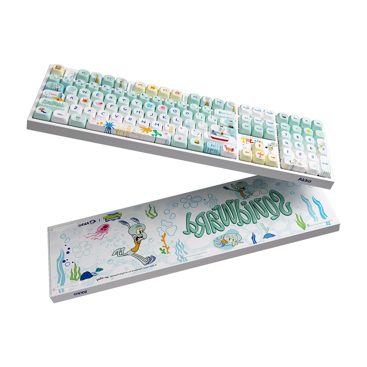 Akko Squidward Tentacles 5108 V5 Multi-Mode RGB Mechanical Keyboard (Akko V3 Piano Pro)