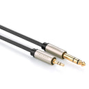 Ugreen 3.5mm Male To 6.35mm TRS Stereo Audio Cable - 1M (Gray) (AV127/10625)