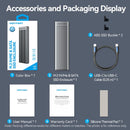 Vention M.2 NVMe & SATA SSD Enclosure (USB 3.2 Gen 2-C) with Heat Sink