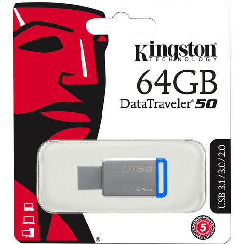 Kingston Data Traveler DT50/64GBFR (Blue)