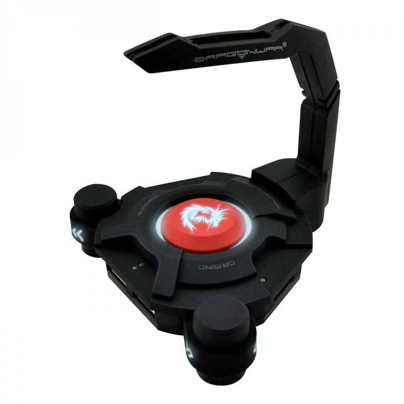DRAGONWAR BUNGEE WITH 4 PORT USB 3.0 HUB (G-HW-001-BLK)