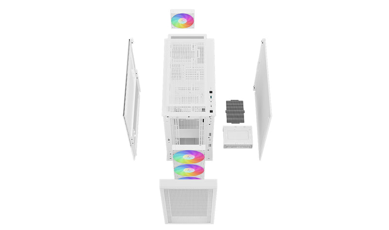 Deepcool CH560 Digital WH Airflow Case w/ Status Screen (White)