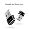 Baseus Mini Type-C Female to USB Male Adapter Converter (Black) (CAAOTG-01)