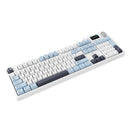 Ajazz AK35I V3 Max RGB Tri-Mode 100% 104-Keys Gasket-Mounted Hot-Swappable Mechanical Keyboard with 1.14" TFT Display Screen & Knob (Blue/White/Blue) (Avocado Switch)