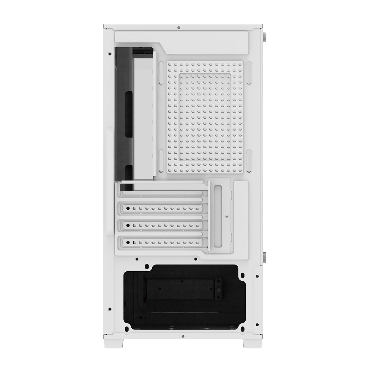 Aigo C196M Standard M-ATX Chassis Tempered Glass Side Panel with 3xCL12 Fans PC Case