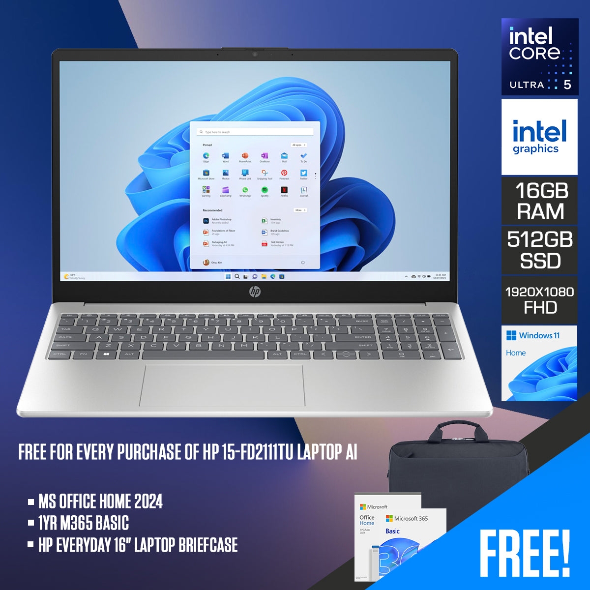 HP 15-fd2111TU Laptop AI