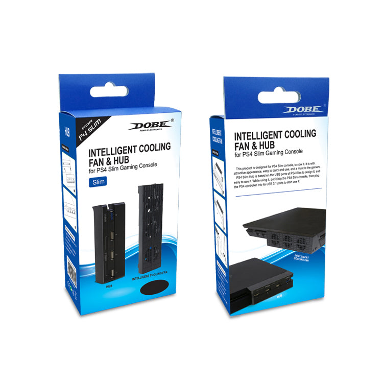 PS4 DOBE INTELLIGENT COOLING FAN & HUB FOR PS4 SLIM GAMING CONSOLE TP4-896