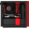 NZXT H210 Mini-ITX Case with Tempered Glass (Matte Black/Red) (CA-H210B-BR)