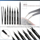 Kingsdun 8-in-1 Precision Tweezers Set (KS-EDS-8)
