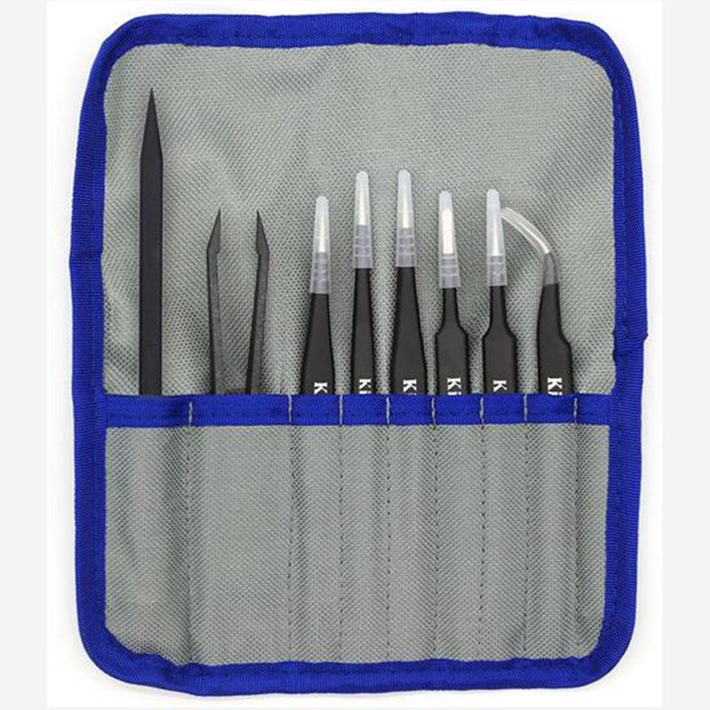Kingsdun 8-in-1 Precision Tweezers Set (KS-EDS-8)