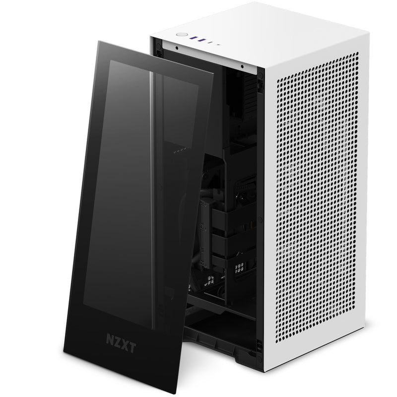 NZXT H1 15.6-liter Mini-ITX Case (Matte White) (CS-H11BW-US)