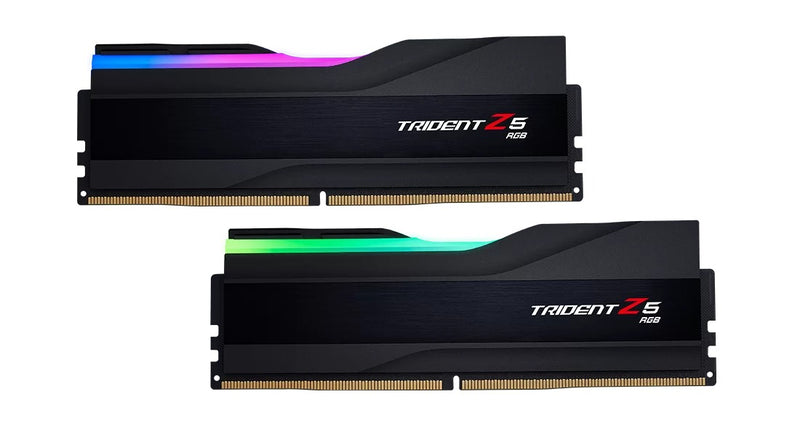 G.Skill Trident Z5 RGB 64GB (2X32GB) DDR5 Intel XMP 6000MHZ CL32-38-38-96 1.40V Desktop Memory (Matte Black) (F5-6000J3238G32GX2-TZ5RK)